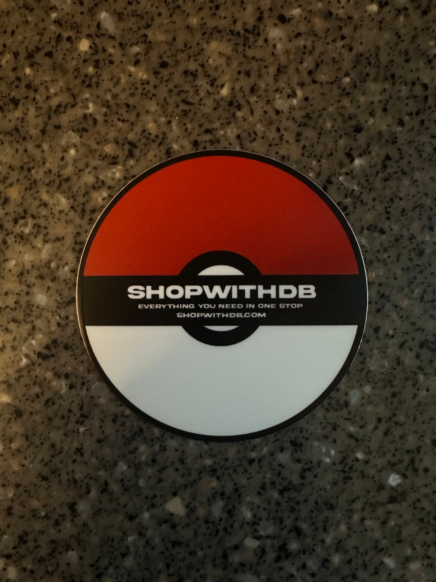 SHOPWITHDB Pokéball sticker