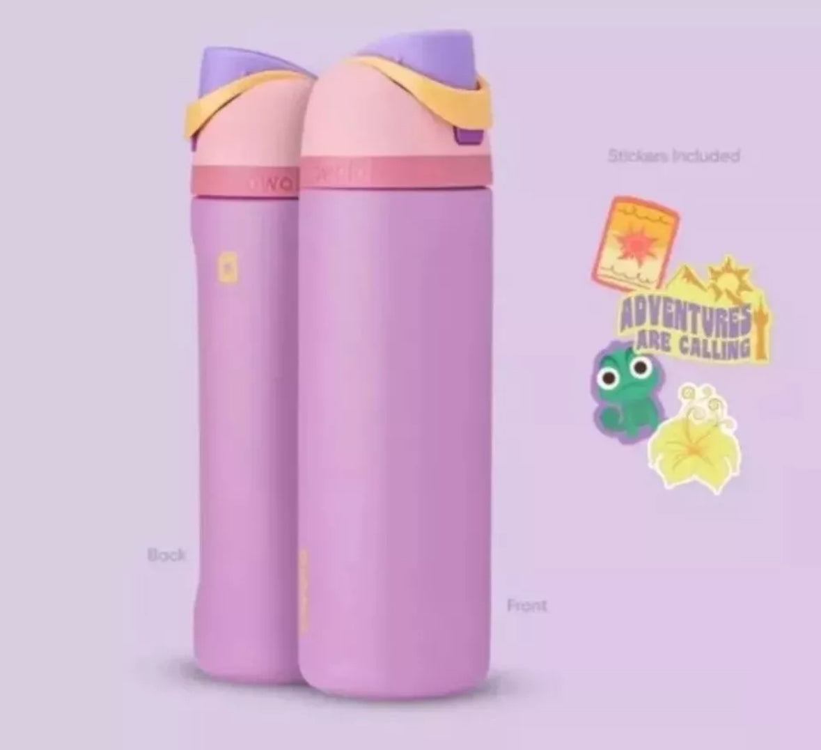 Owala FreeSip 24 oz Rapunzel Disney Princess stainless steel water bottle